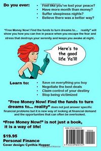 Back COver FREE MONEY NOW BY CYNTHIA HOPPER